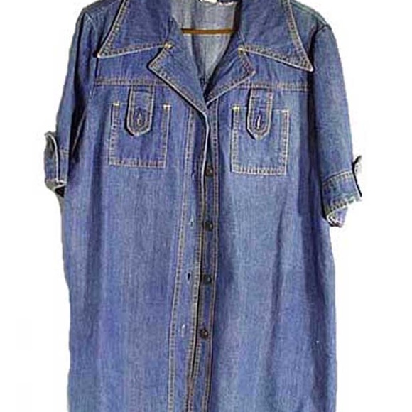 DENIM JACKET, 1972, PANTMAN, MISSES MEDIUM, METAL BUTTONS, TWO POCKETS, - Picture 1 of 3